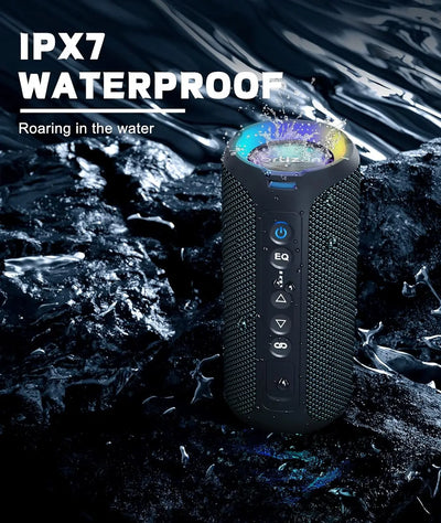 Ortizan 40W Portable Bluetooth Speaker, Enhanced Bass, IPX7 Waterproof, 30H Playtime