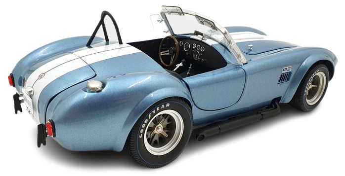 Kyosho 1/18 Scale Diecast 08048SBL - Shelby Cobra 427 S/C - Sapphire Blue/White