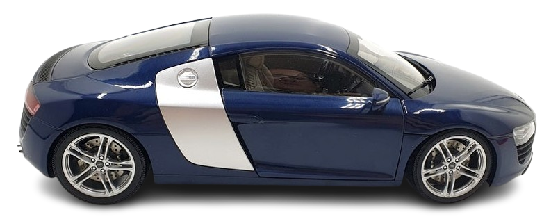 Kyosho 1/18 Scale Diecast 09213BL - Audi R8 - Blue